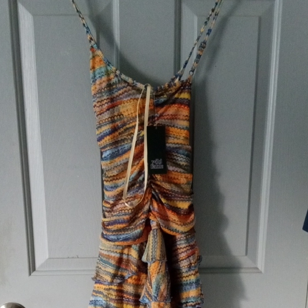 Wild Fable Multicolor Striped Mini Dress